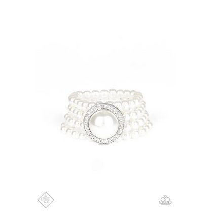 Top Tier Twinkle - Apr 2020 - White Bracelet - Deb's Jazzy Jems