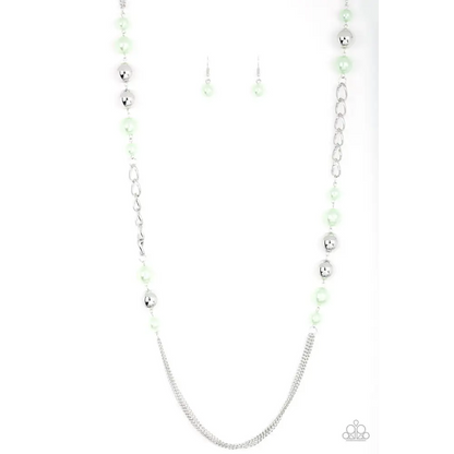 Uptown Talker - Green Necklace - Deb's Jazzy Jems