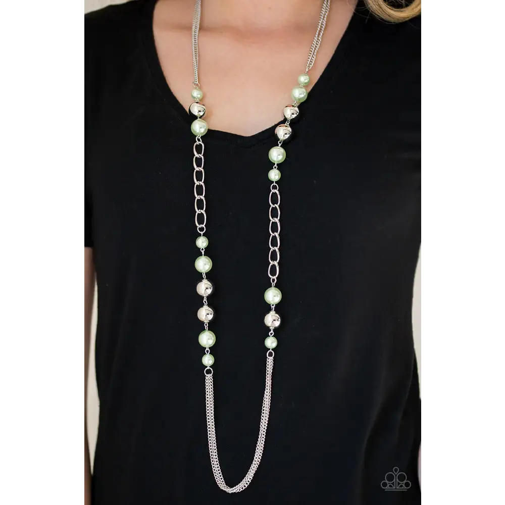 Uptown Talker - Green Necklace - Deb's Jazzy Jems