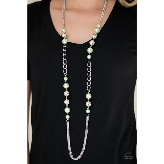Uptown Talker - Green Necklace - Deb's Jazzy Jems