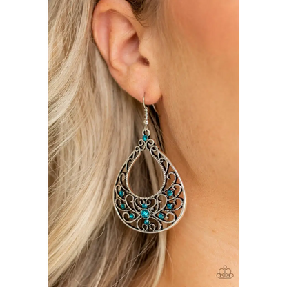 Vine Shine - Blue Earrings - Deb's Jazzy Jems