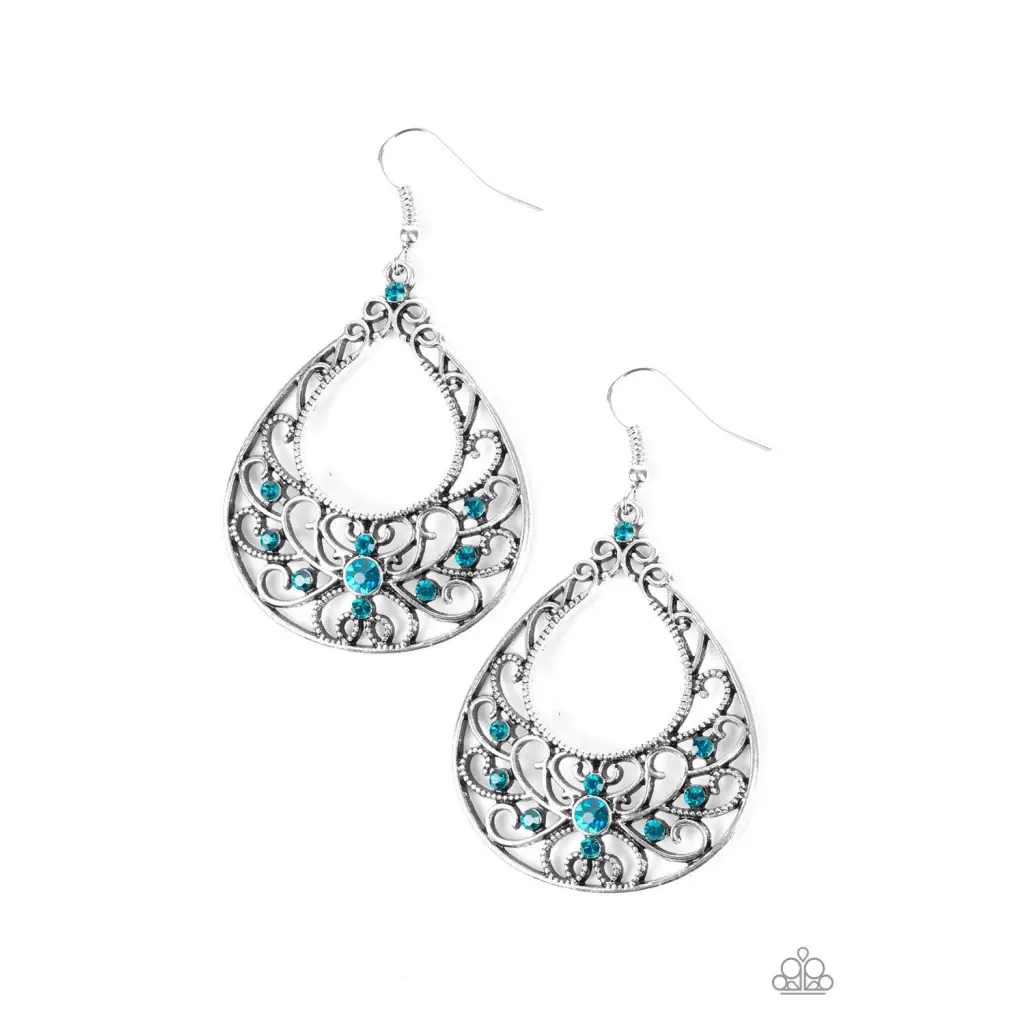 Vine Shine - Blue Earrings - Deb's Jazzy Jems