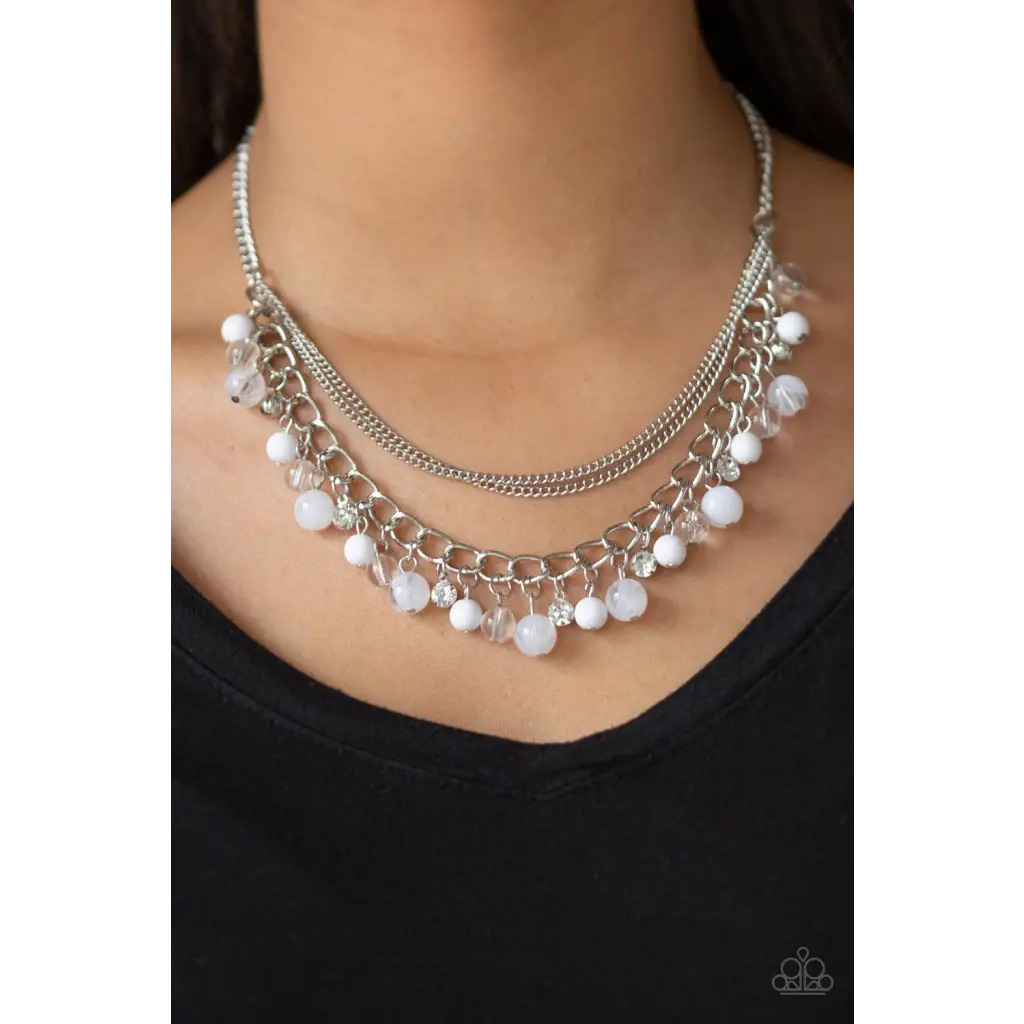 Wait and SEA - White Necklace - Deb's Jazzy Jems